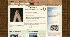 Desktop Screenshot of barefootlist.com